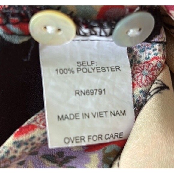 Fig & Flower Anthropologie Dress  Patchwork Floral Boho Size large *Read Measure - Picture 3 of 4